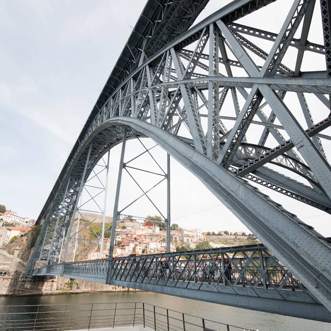 - Dom Luis I Bridge - Porto, Portugal. The architect of this was a former business partner of Gustave Eiffel (of the tower) and it is very similar to an earlier bridge in that was designed by