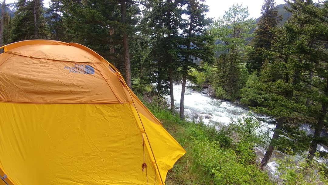 It took about an hour on a gravel road to get back in here but we had a great campsite just north of Yellowstone in the Custer Gallatin National Forest last night.