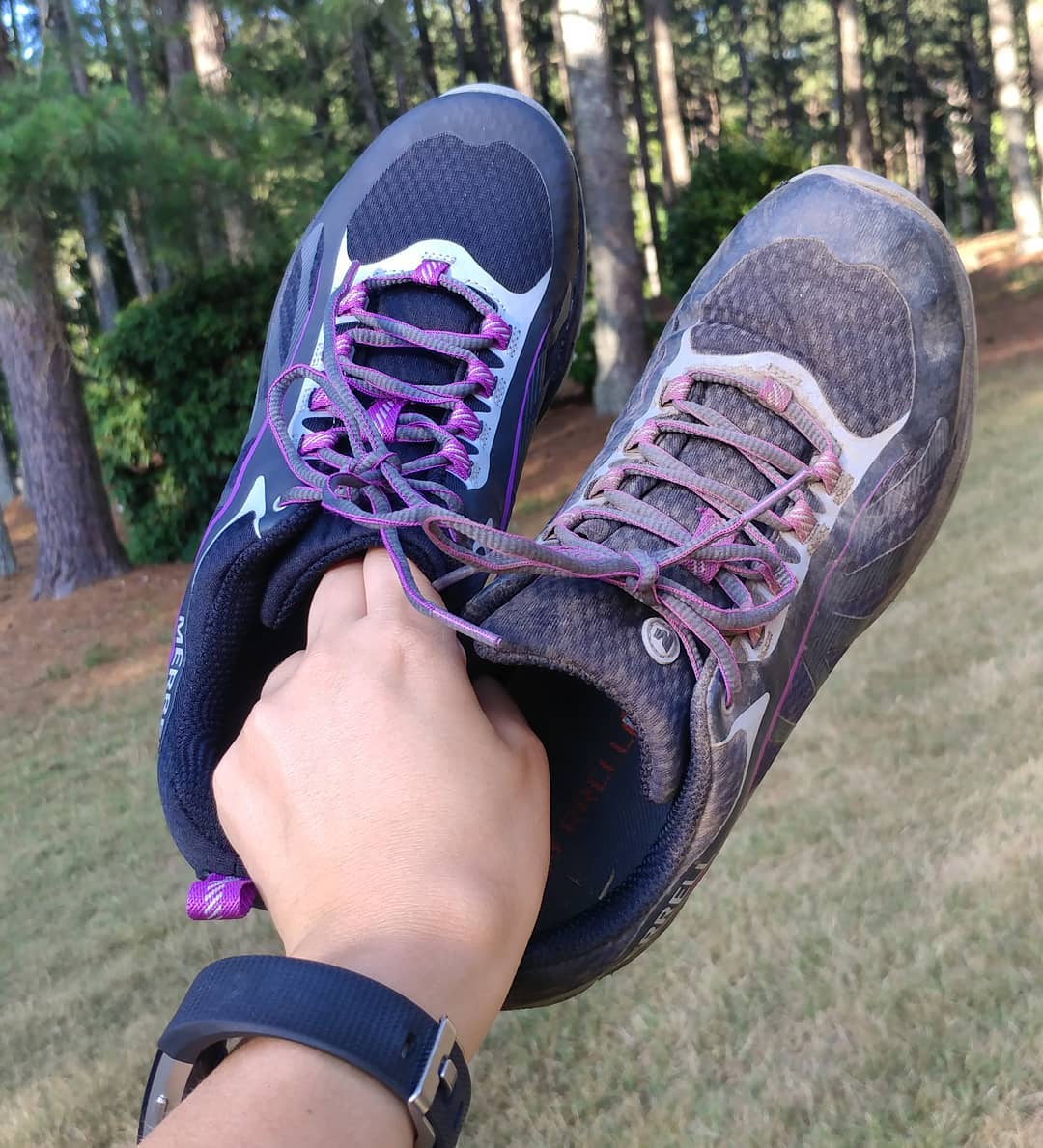 The shoe on the right is exactly one year old. The shoe on the left is a brand new replacement. It's hard to believe these are the same model! Those were some hard miles! Happy hiking!